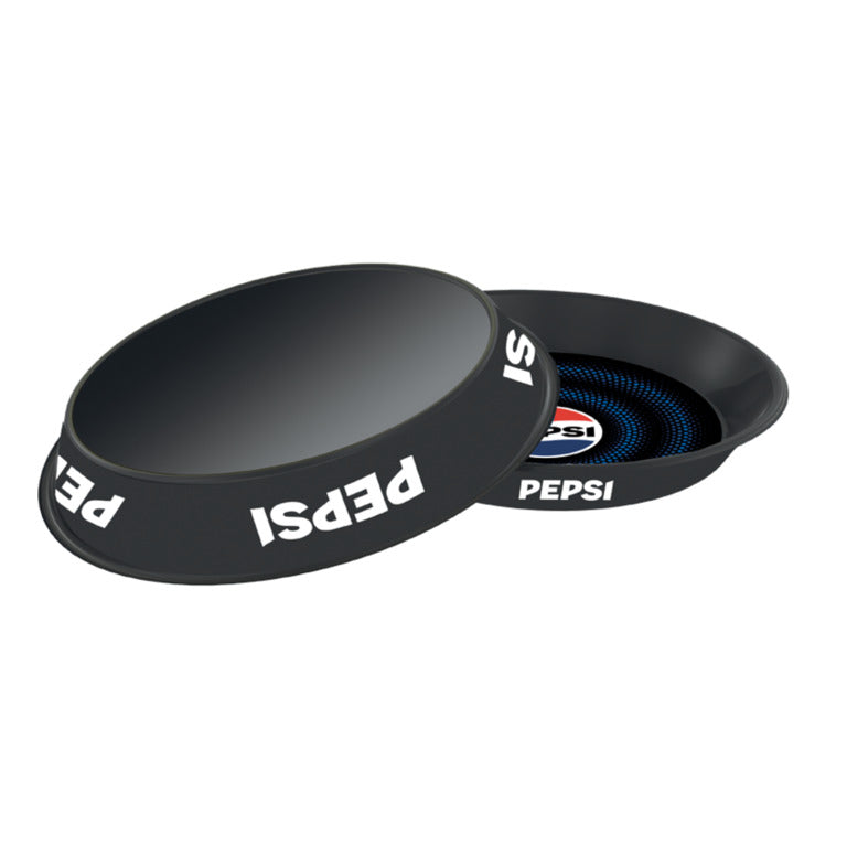 VASSOIO OVALE IN ALLUMINIO NERO PEPSI (1 pz)