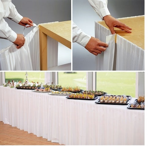 GONNE DA TAVOLA DUNICEL 0.72x4m BIANCA (1 pz) COD 9043 DUNI