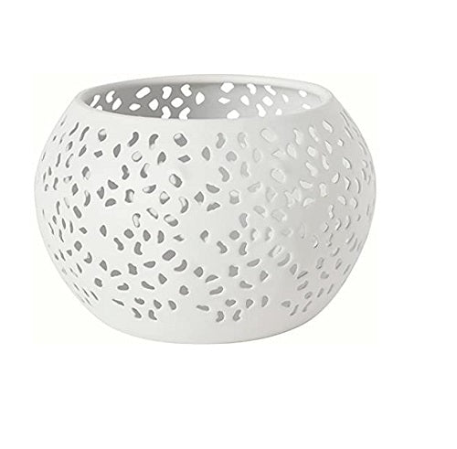 PORTACANDELE METALLE. BIANCO MABEL x6pz (2 pz) COD.171485 DUNI