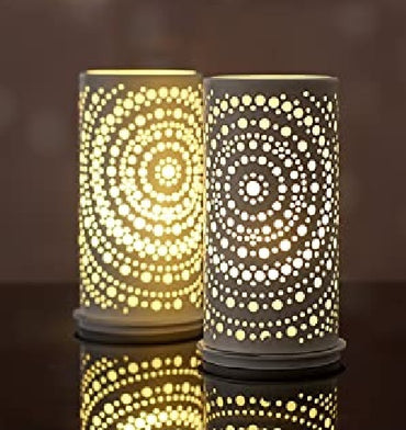 PORTACANDELE IN METALLO BILLY BIANCO (1 pz) COD.174418DUNI 140X75mm