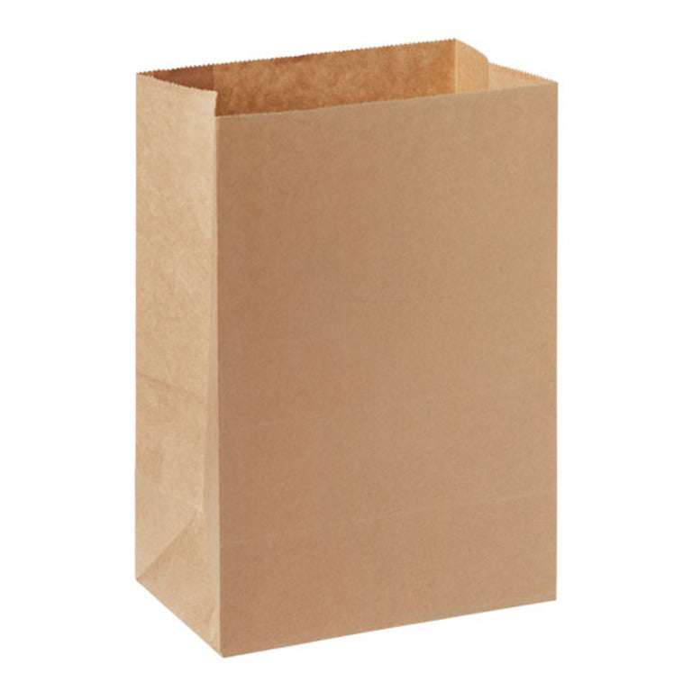 SACCHETTO ASPORTO SENZA MANICI MARRONEMS COD.194783 DUNI 500pz 180X110X265