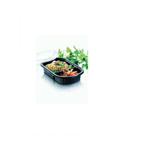 SCATOLA LUNCH 2SCOMP 500ml NERO 50pz MS DUNI 161179