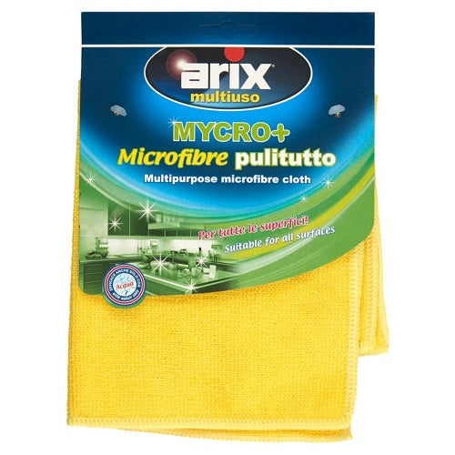 PANNO MICROFIBRA 38x38 MULTIUSO 5pz ARIX GIALLO