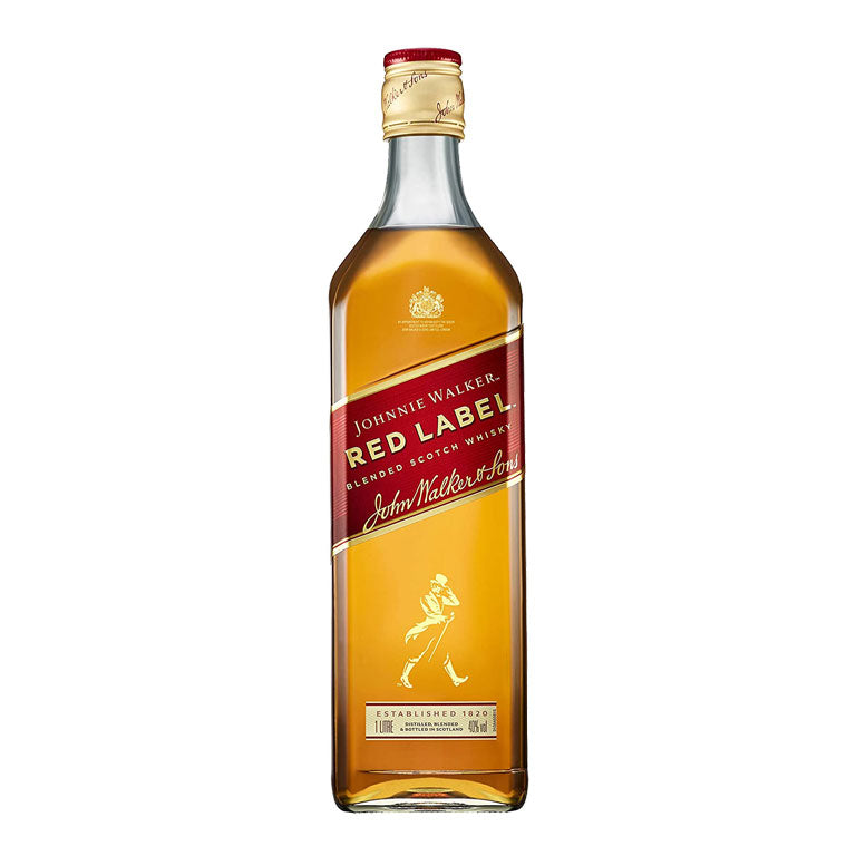 WHISKY JOHNNIE WALKER RED LABEL-1LT BLENDED SCOTCH WHISKY