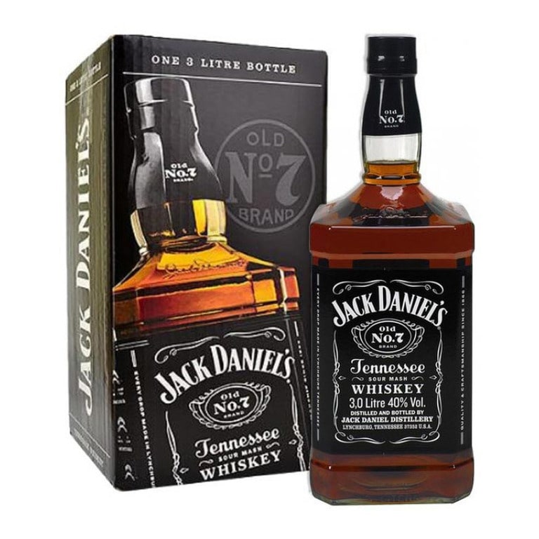 WHISKEY JACK DANIEL'S OLD N.7 -3LT (1 pz) JEROBOAM ASTUCCIATO