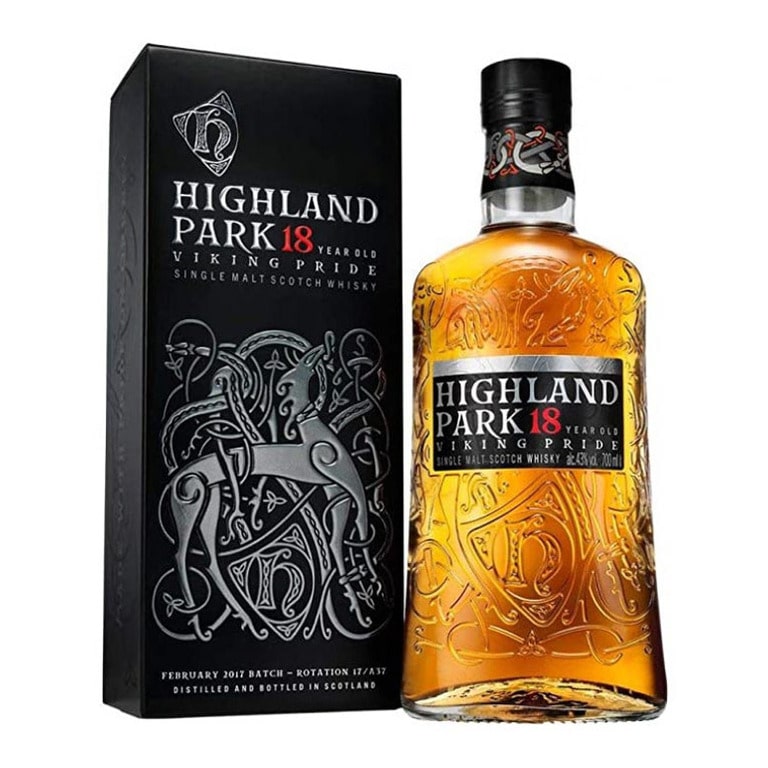 WHISKY HIGHLAND PARK 18 YEAR OLD-70CL (1 pz) SINGLE MALT SCOTCH VIKING PRIDE-ASTUCC