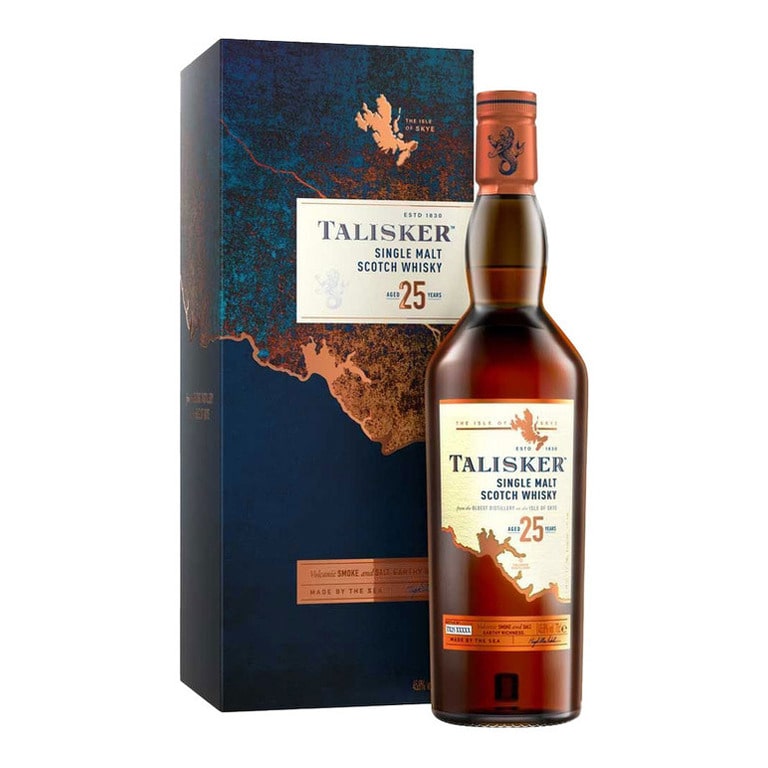 WHISKY TALISKER SINGLE MALT SCOTCH WHISKY AGED 25 YEARS - 70CL
