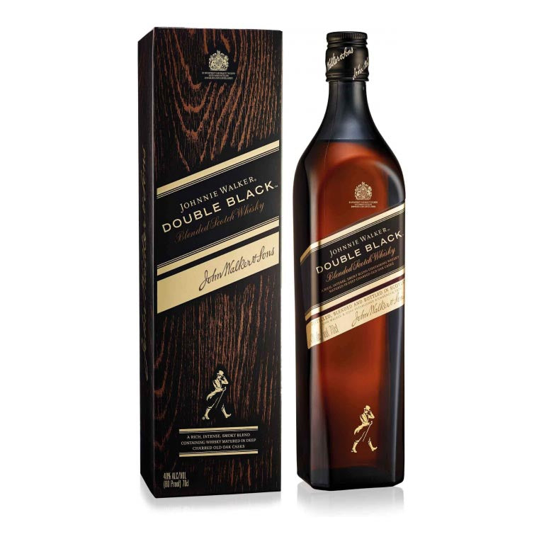 WHISKY JOHNNIE WALKER DOUBLE BLACK 70CL ASTUCCIATO