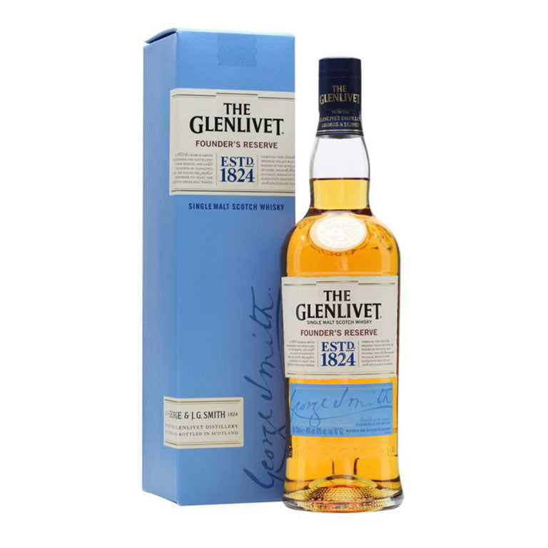 WHISKY THE GLENLIVET FOUNDER'S RESERVE (1 pz) SINGLE MALT -70CL-ASTUCCIATO