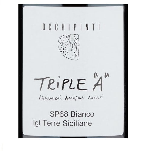 VINO OCCHIPINTI SP68 BIANCO 2017-75CL (1 pz) BIANCO TERRE SICILIANE IGT-TRIPLE "A"