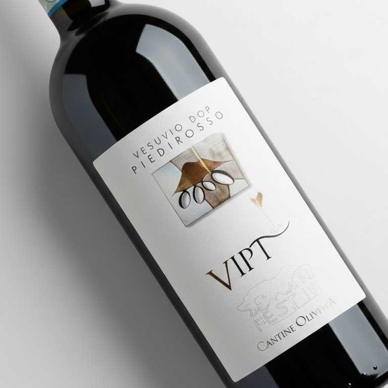 VINO CANTINE OLIVELLA VIPT 2024 VESUVIO PIEDIROSSO DOP ROSSO-75CL