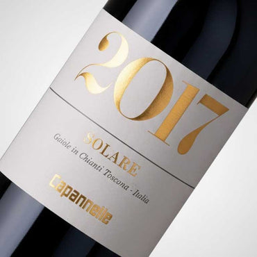 VINO CAPANNELLE SOLARE 2017 GAIOLE IN CHIANTI-TOSCANA IGP-75CL