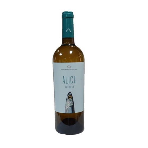VINO ALICE VERDECA 75CL 2023 (1 pz) SALENTO BIANCO PRODUTTORI DI MANDURIA