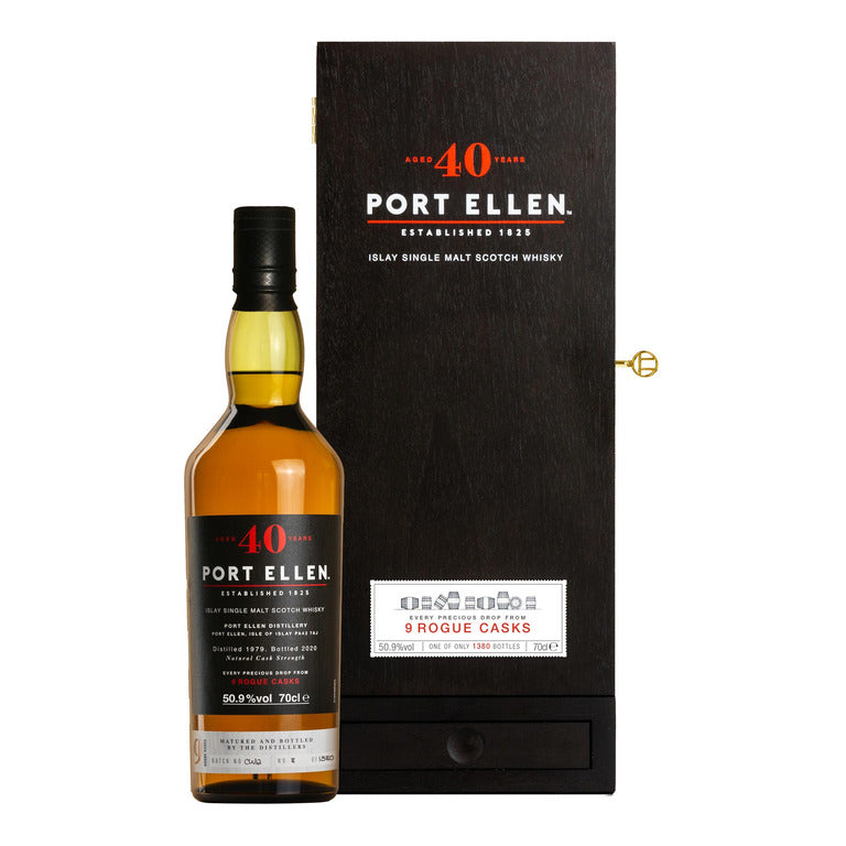 WHISKY PORT ELLEN CASK 40YEARS OLD 70CL- SINGLE MALT - ASTUCCIO