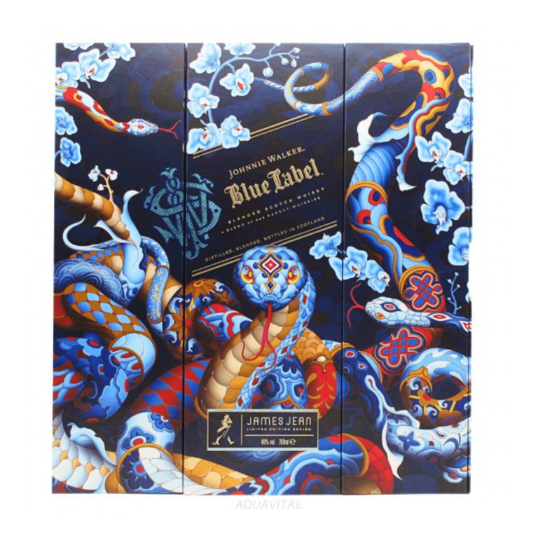WHISKY JOHNNIE WALKER BLUE LABEL -70CL JA. JEAN YEAR OF THE SNAKE LIM. EDITION