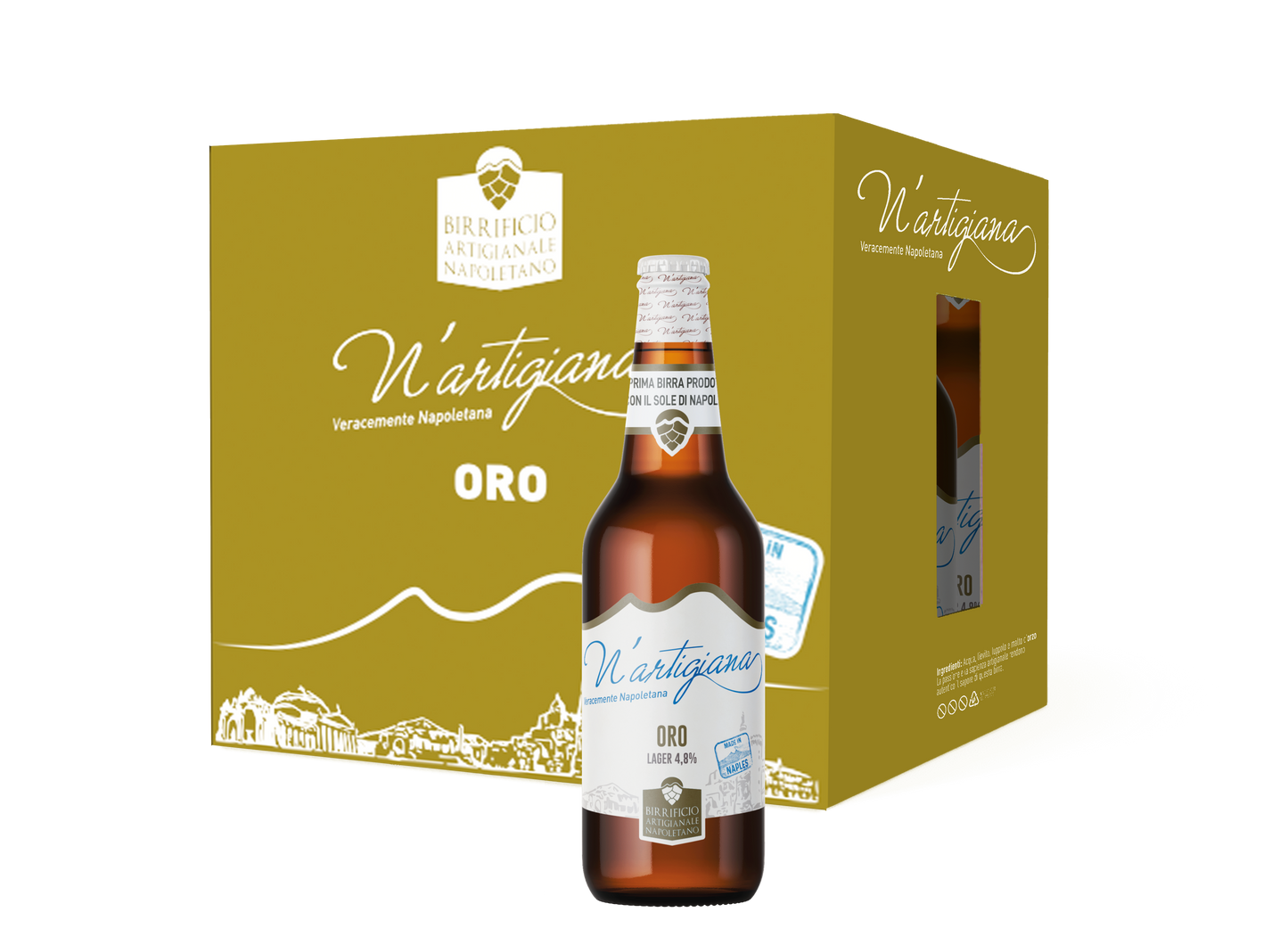BIRRA N'ARTIGIANA ORO-66CL LAGER