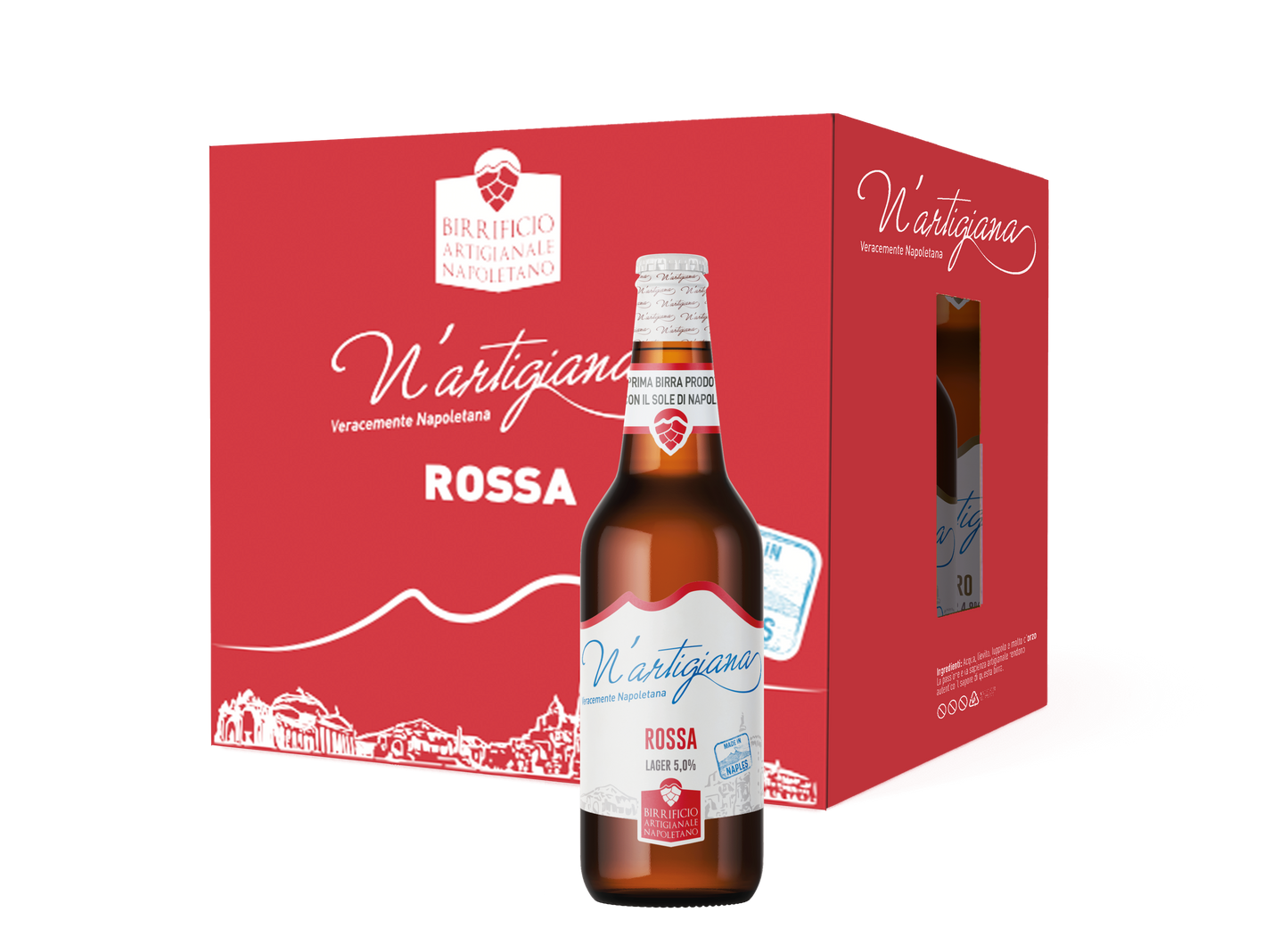 BIRRA N'ARTIGIANA ROSSA -66CL LAGER SCURA