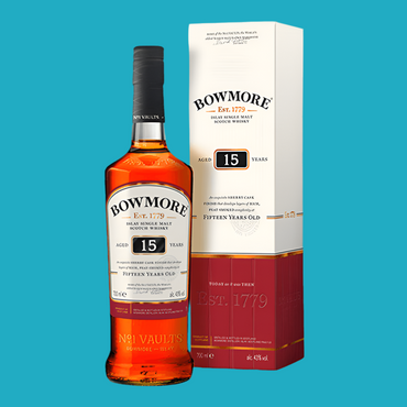 WHISKY BOWMORE - AGED 15 -70CL  SINGLE MALT SCOTCH WHISKY -ASTUCCIATO