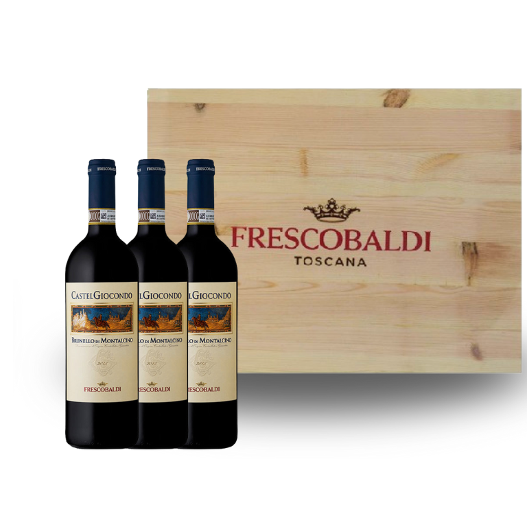 Frescobaldi – Cassetta di legno 3 Bottiglie