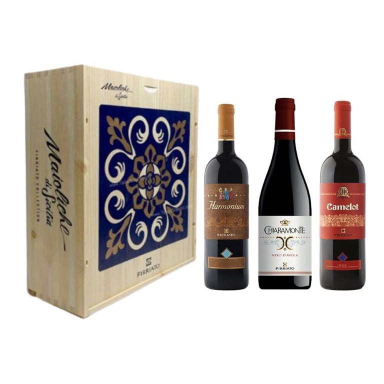 CASSETTA LEGNO 3 VINI BRANCIFORTI (1 pz) CHIARAMONTE-HARMONIUM-CAMELOT