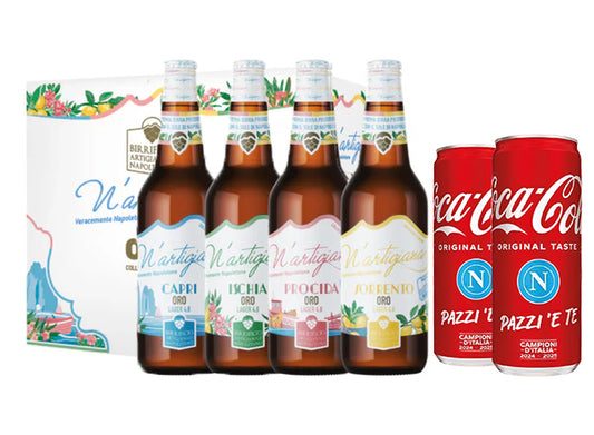 N'Artigiana Oro Collection 66cl + 24x Coca Cola 33cl Napoli Limited Edition