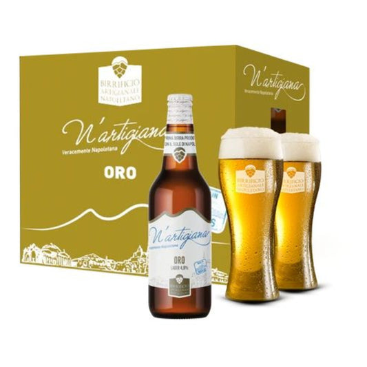 N'Artigiana Oro + 6 Bicchieri N'Artigiana in REGALO