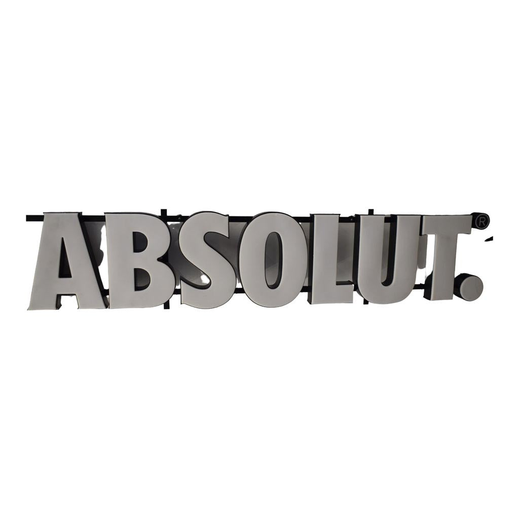 TABELLA SCRITTA LUMINOSA ABSOLUT (1 pz) 