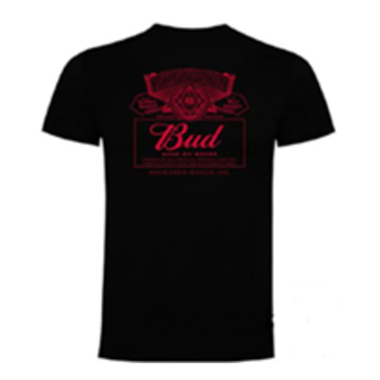 T-SHIRT BLACK TG L 764702 BUD 