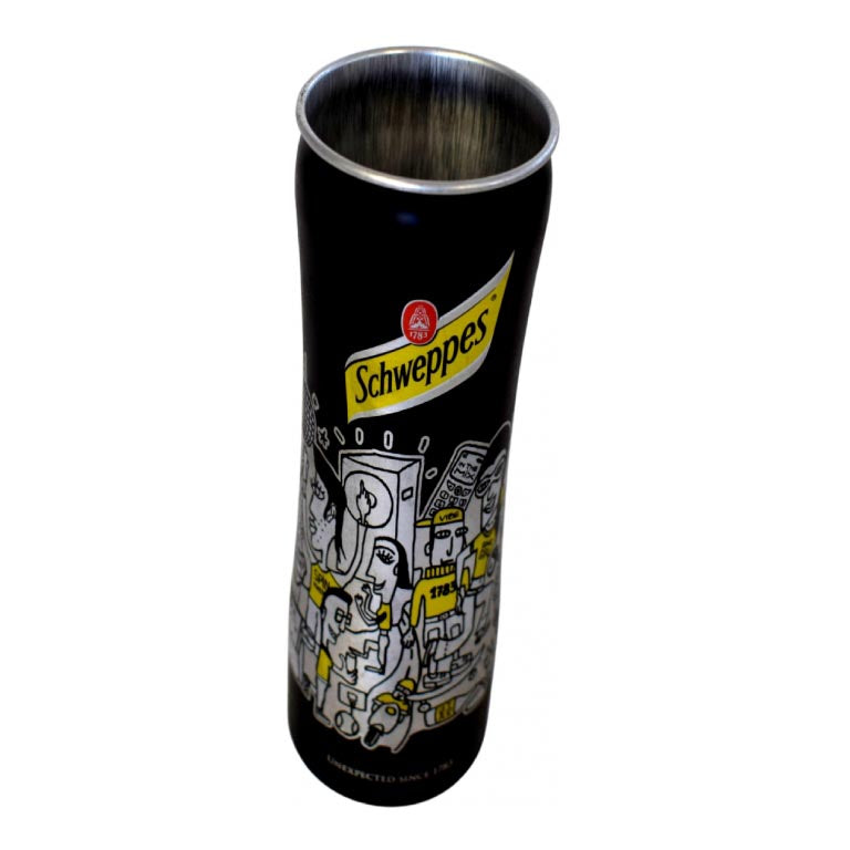 BICCHIERE ALLUMINIO SCHWEPPES 