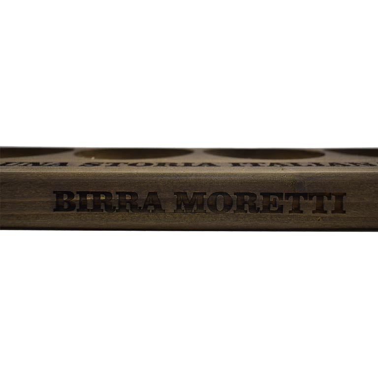 ESPOSITORE IN LEGNO BIRRA MORETTI 