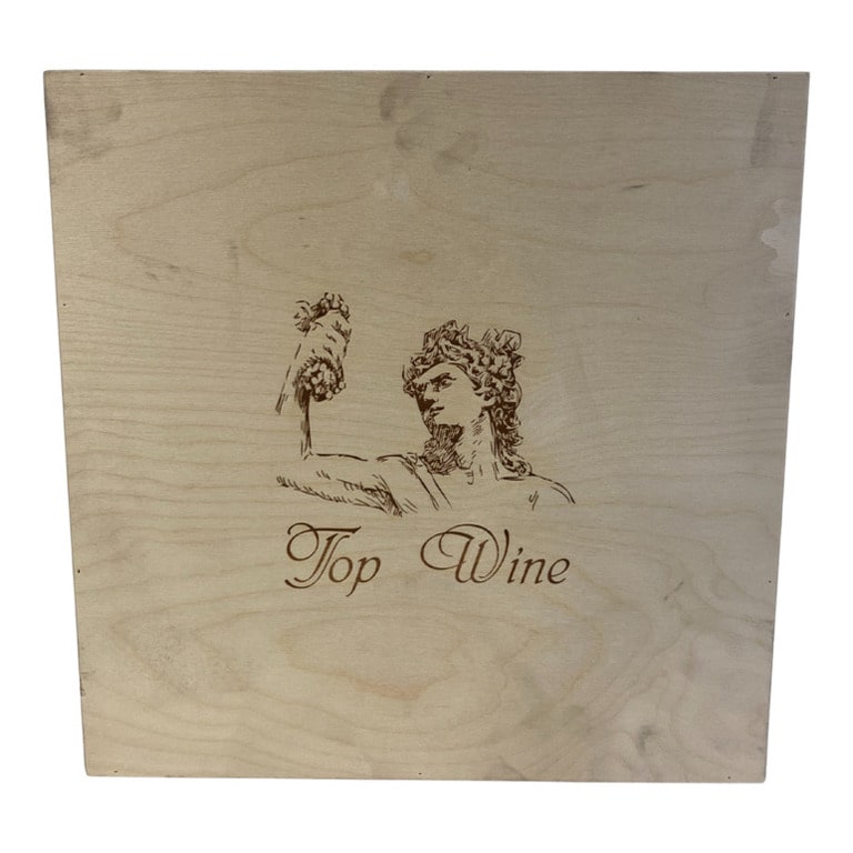 CASSETTA VUOTA LEGNO x4 BOTT. TOP WINE  CHIUSURA CLIPPER