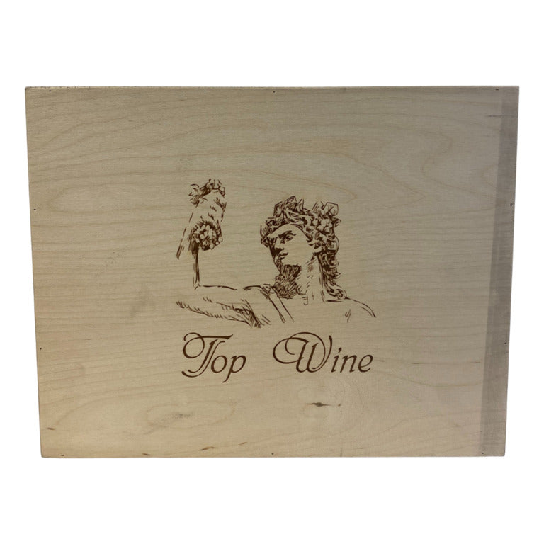 CASSETTA VUOTA LEGNO x6 BOTT. TOP WINE  CHIUSURA CLIPPER