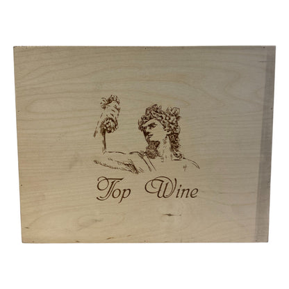 CASSETTA VUOTA LEGNO x6 BOTT. TOP WINE  CHIUSURA CLIPPER