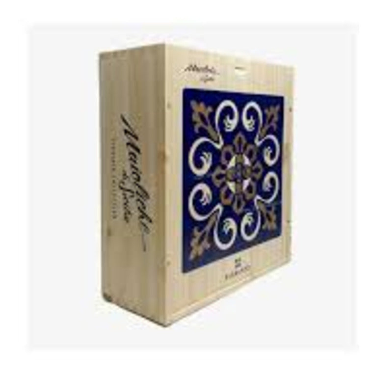 CASSETTA VUOTA LEGNO x3 FIRRIATO  + CHARME MAIOLICHE