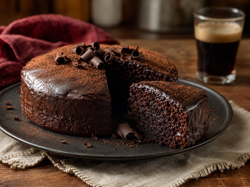 Torta al cioccolato e birra scura