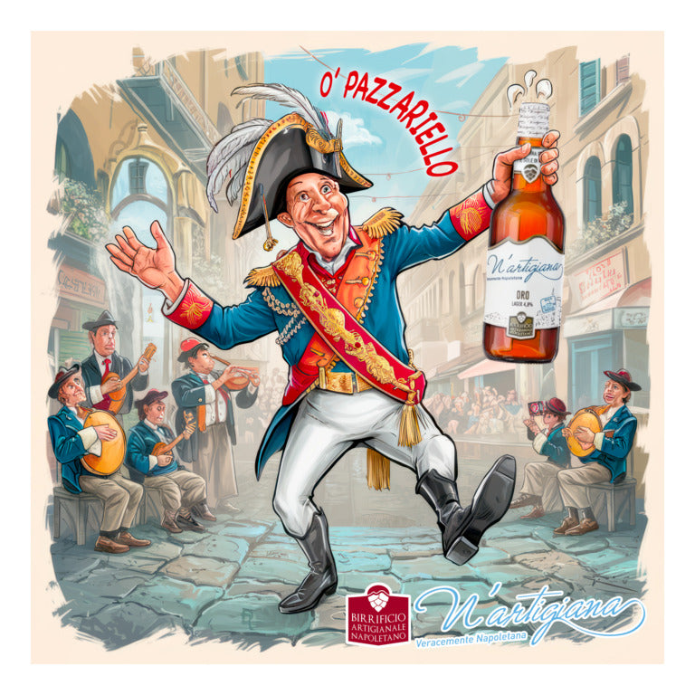 QUADRO FOREX PAZZARIELLO FUMETTO 50x50Cm 