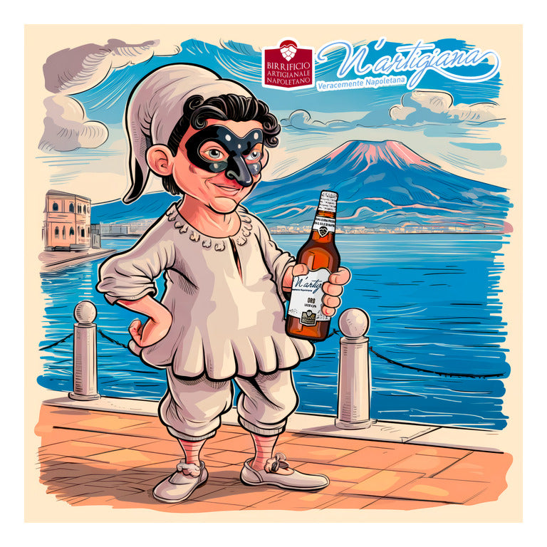QUADRO FOREX PULCINELLA FUMETTO 50x50Cm. 