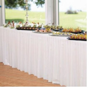 GONNE DA TAVOLA DUNICEL 0.72x4m BIANCA  COD 9043 DUNI