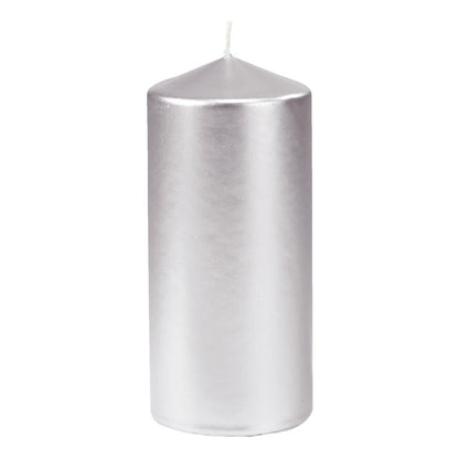 CANDELA PILLAR 15cm 52h SILVER  COD 152899 DUNI