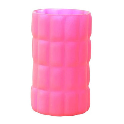 PORTACANDELE VETRO SATIN. FUCSIA x6pz  COD.168256 DUNI 75X120 mm lavabili mano