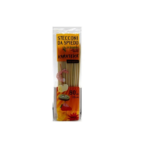 SPIEDINI STECCONI 20CM. DA 80pz. LEGNO 