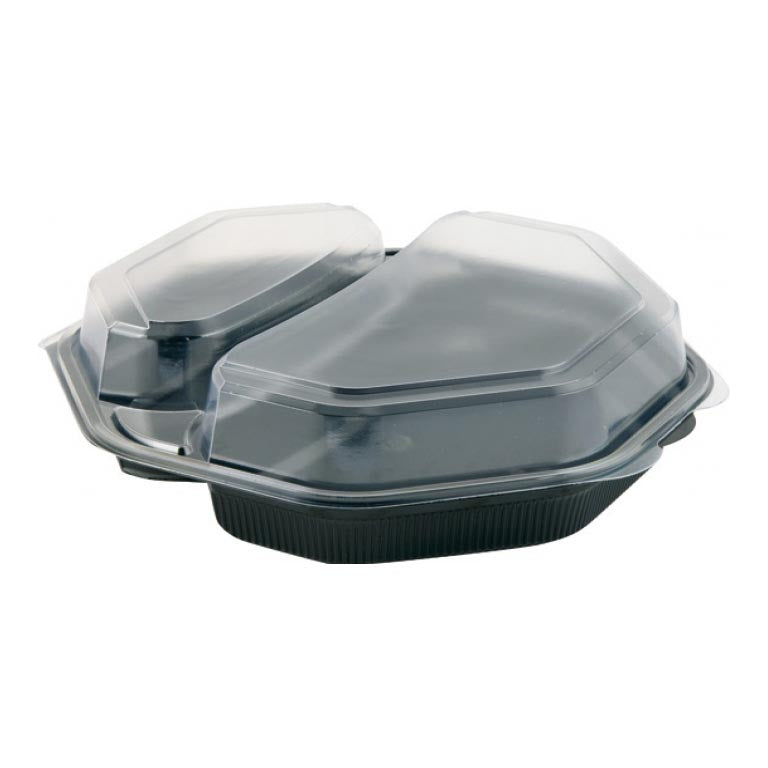 CONTENITORI PIATTICALDINERO+COP.TRASP.MS  COD 149870 230X230X50 170pz