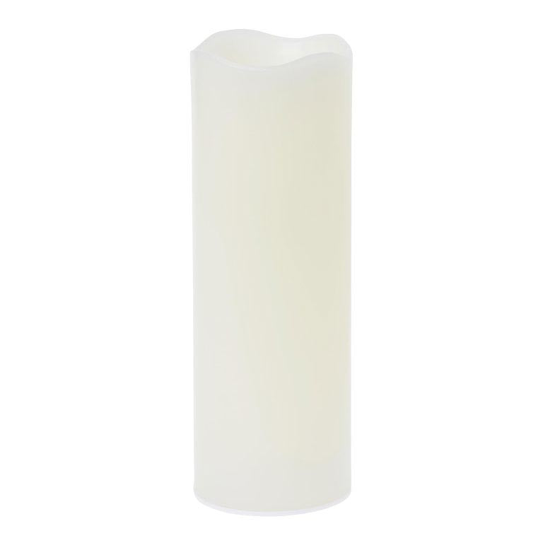 KIT DI 4 LED CON ADATTATORE+CARC.+TELEC (1 pz) COD 174428 DUNI BIANCO PILLAR IN CERA