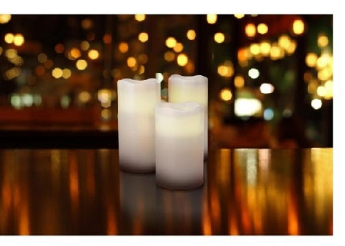KIT DI 4 LED CON ADATTATORE+CARC.+TELEC  COD 174428 DUNI BIANCO PILLAR IN CERA