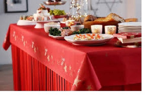 GONNE DA TAVOLA DUNICEL 0.72x4m ROSSO  COD 9023 DUNI