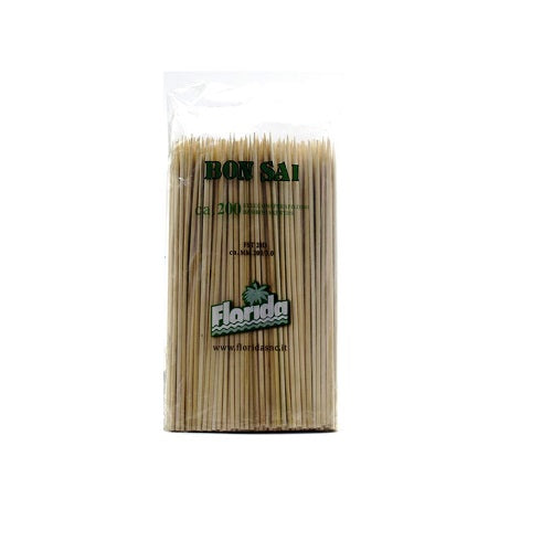 SPIEDINI STECCONI 20CM. DA 200pz. LEGNO (1 pz) 