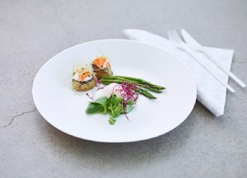 PIATTO AMAZONICA BAGASSA ø270mm 25pz MS  COD 188070 DUNI BIANCO