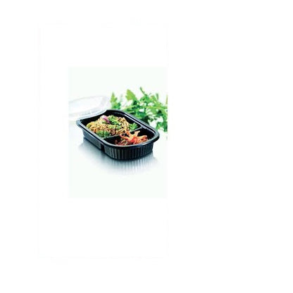 SCATOLA LUNCH 2SCOMP 500ml NERO 50pz MS  DUNI 161179
