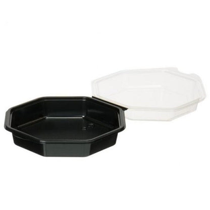 CONTENITORI PIATTIFREDDINERO+COP.TRA MS  COD 127800 DUNI 640ml 270pz