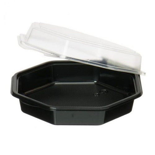 CONTENITORI PIATTIFREDDINERO+COP.TRA MS  COD 127800 DUNI 640ml 270pz